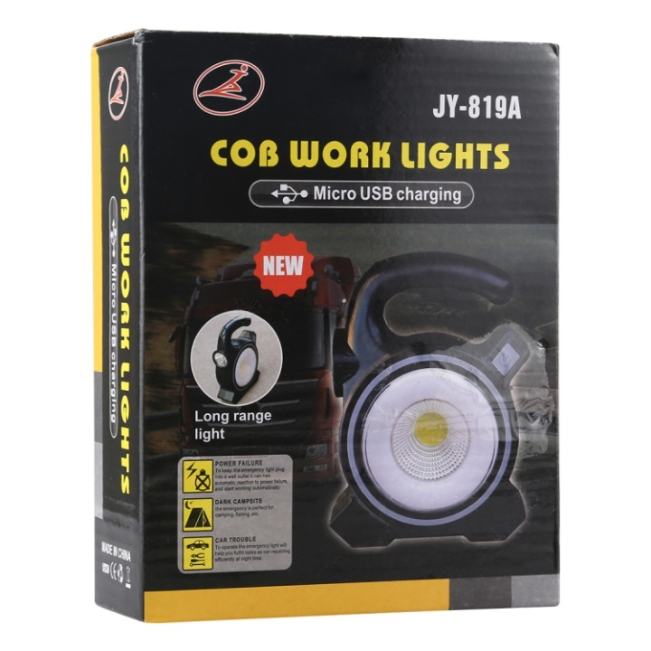 Rechargeable COB LED Work Light JY 819A Portable Flood Light Power Bank