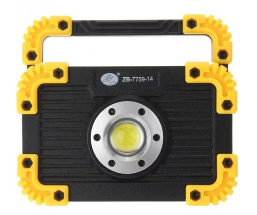 Light, Rechargeable LED Work COB Portable Lamp with Power Bank