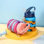 Water Bottle, Collapsible Leak Proof with Snap Hook