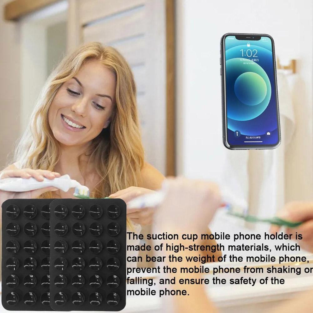 Silicone Suction Cup Mobile Phone Holder Square Anti Slip Mount