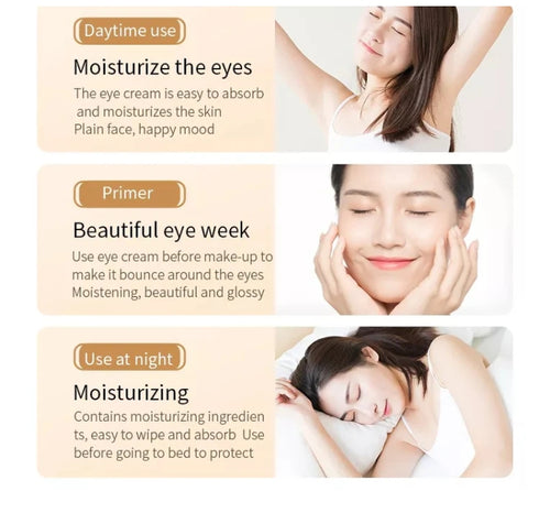 BioAqua Rice Brightening Eye Cream Rice Raw Pulp Eye Cream Acne Scar Removal - 20g