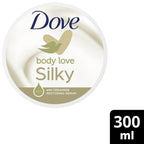 Dove Silky Moisturizing Body Cream (300 ml) - High Nutrients and Rich Essential Oils