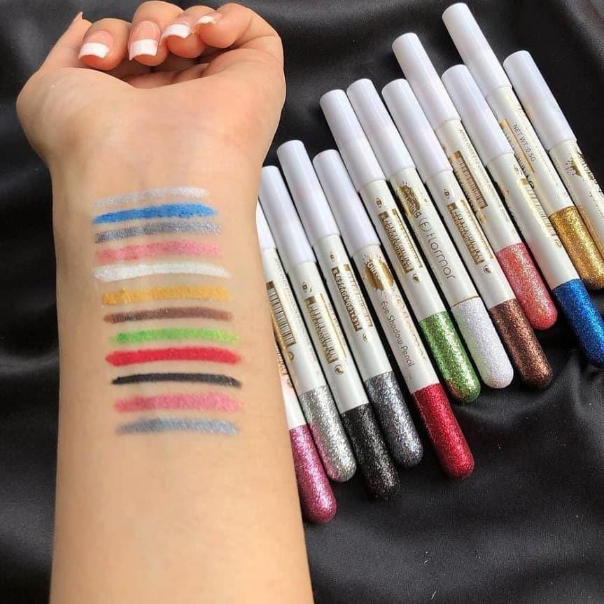 Violet Glitter Eye Shadow Pencil Set – 6 or 12 Shades