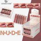 Pack Of 6 Nude High Pigment Matte Lipgloss Soft &amp; Matte Texture Hydrating Lipgloss (Random Color)