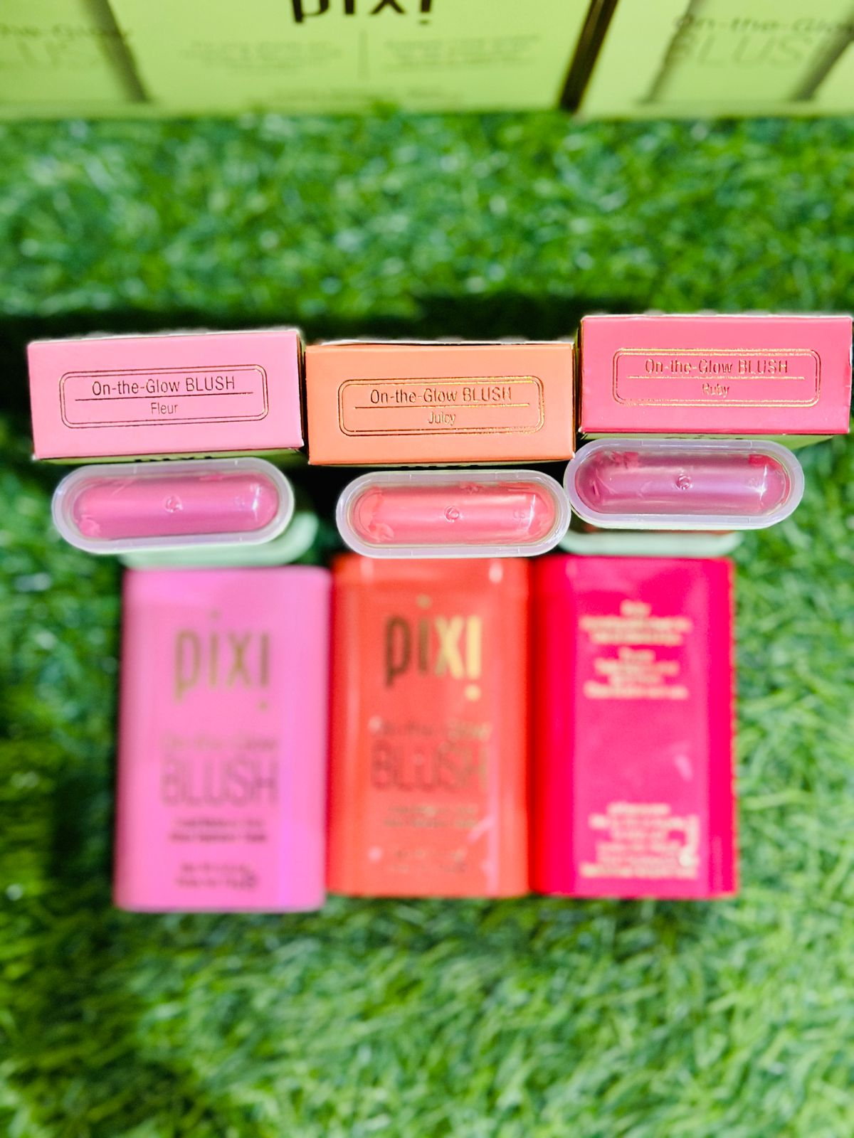 (Pack of 3) On-the-Glow BLUSH STICK  (Ruby + Juicy + Fleur)