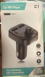 C1 Car MP3 Modulator Bluetooth FM Transmitter Type C Charging