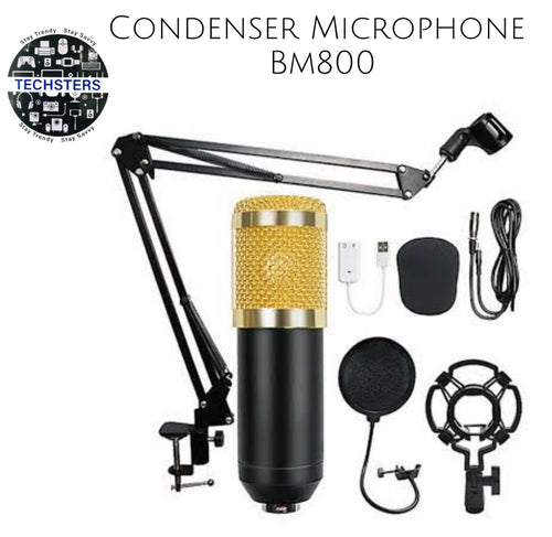 Professional Condenser Microphone, Podcast Mic Set