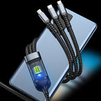 Gamen 3 in 1 100W Fast Charging Cable Nylon Braided