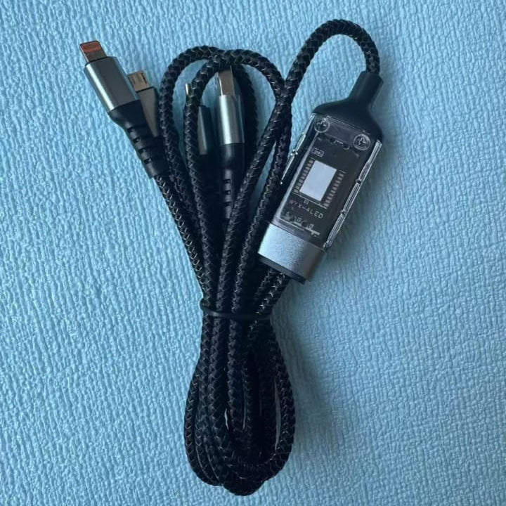 Gamen 3 in 1 100W Fast Charging Cable Nylon Braided
