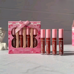 Lip Gloss, Color Castle Bow Style Liquid, Set Glossy Finish