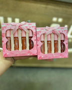 Lip Gloss, Color Castle Bow Style Liquid, Set Glossy Finish