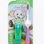 Toothbrush Set Soft Bristles with Toy Car for Kids
