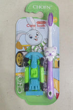 Toothbrush Set Soft Bristles with Toy Car for Kids