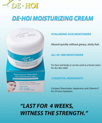 DE-HOI Moisturizing Cream, 100g, Rejuvenated, Refreshed, Brightening