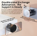 Double Sided Folding Swivel Magnetic Phone Holder with Vacuum Suction