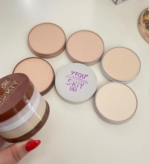 Compact Face Powder, Natural Finish & Easy Blending, for All Skin Tones