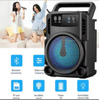 Portable Speaker, Rechargeable Mini Wireless Bluetooth With FM Radio USB