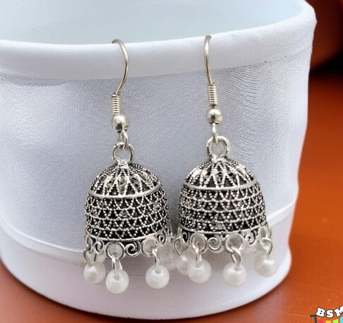 Earrings, Stylish Silver Alloy Daily Wear for Girls and Women