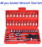 Professional Socket Wrench, with Ratchet Handle, Tool Set