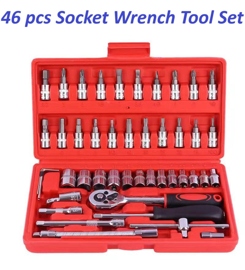 Professional Socket Wrench, with Ratchet Handle, Tool Set