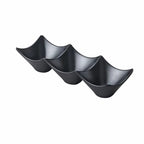 Microwave and Dishwasher Safe 3 Section Sauce Dish for Hot Pot and Sushi