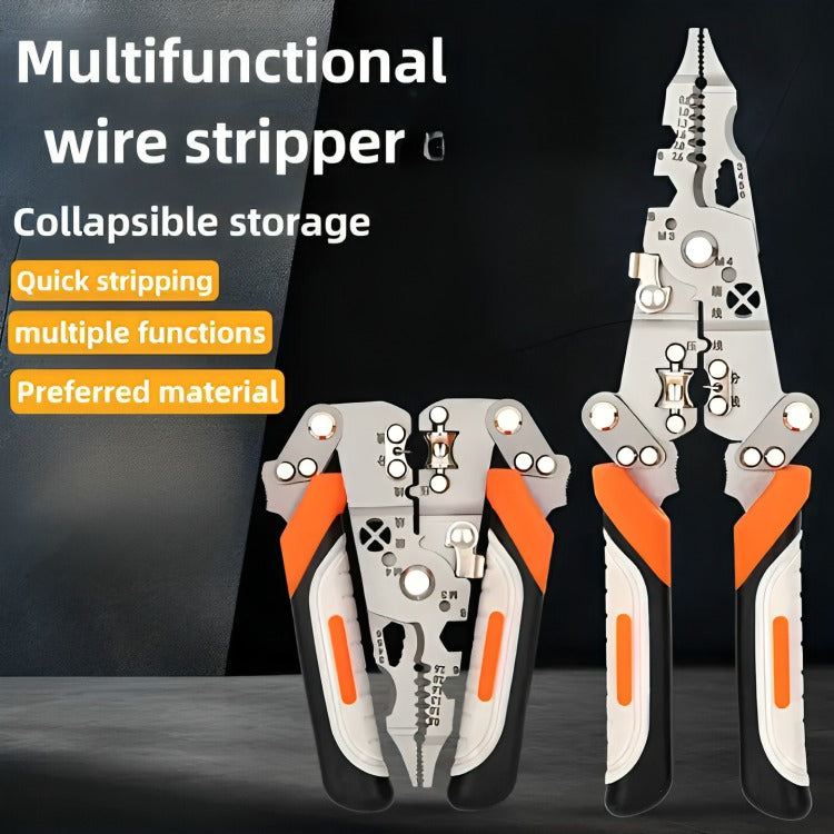 Electric Plass, Foldable 8 in 1 Wire Stripping Tool Multi Function