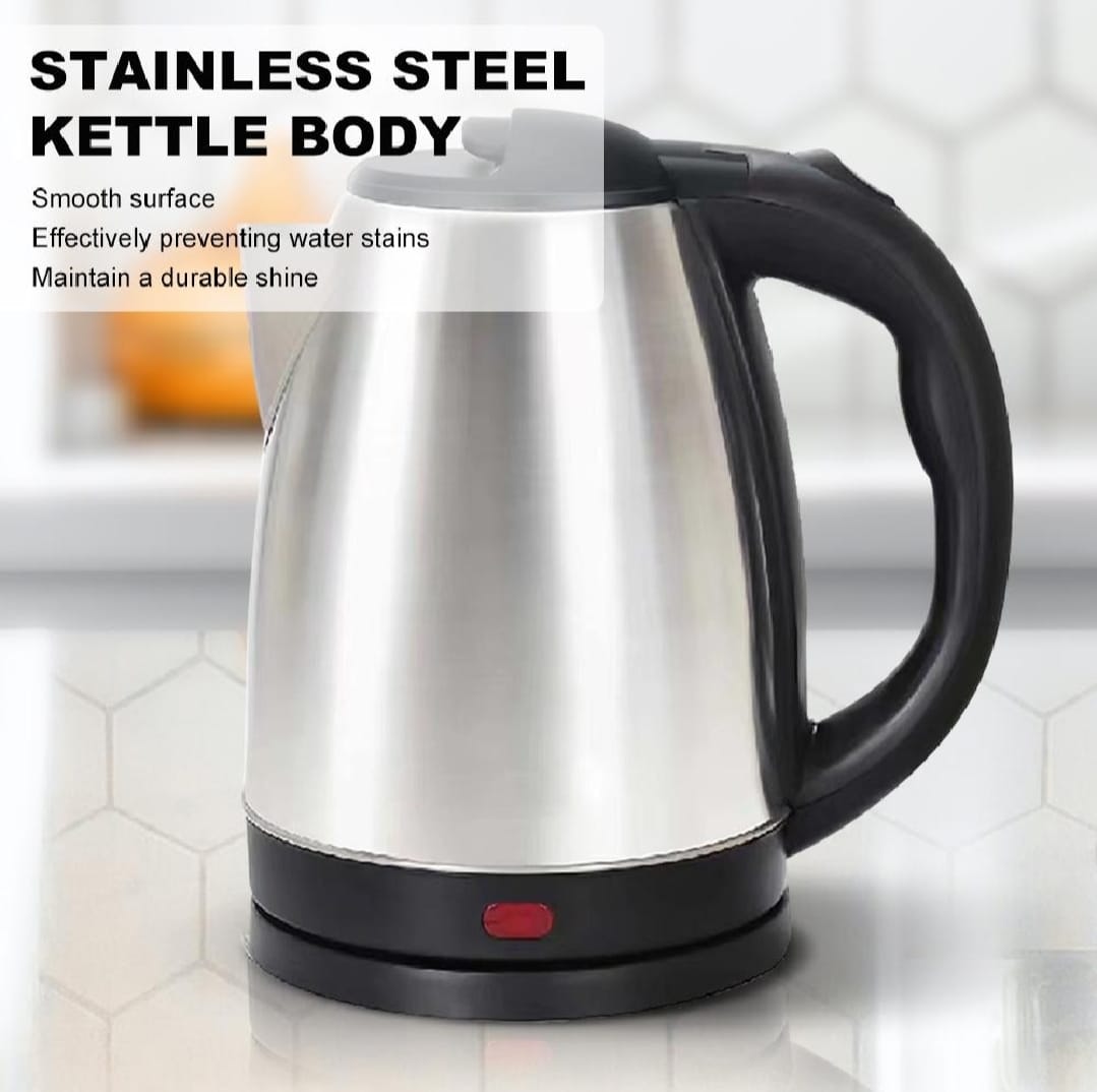 Electric Kettle, Stainless steel body, for Daily Kitchen Use