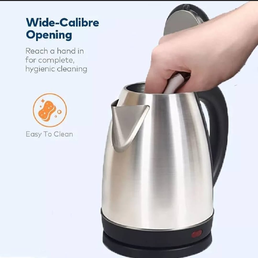 Electric Kettle, Stainless steel body, for Daily Kitchen Use