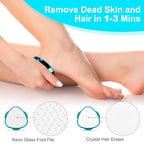 Double-Sided Nano Glass Callus Remover & Crystal Hair Eraser 2-in-1