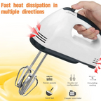 Electric Hand Mixer Beater, 180W 5-Speed