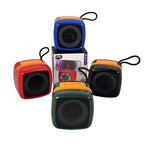 T&G Portable Bluetooth Speaker, LED Lights, Phone Holder, Powerful Bass