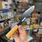 Japanese Inspired Stainless Steel Knife With Pure Wood Handle