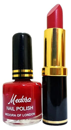 Medora Matching Lipstick and Nail Polish Duo Premium Beauty Combo
