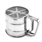 Stainless Steel Flour Sieve Cup, Handheld Baking Sifter for Flour