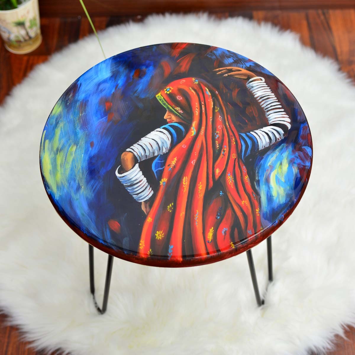 Gypsy Trad Living Lounge Center Side Hairpin Table