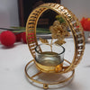 Golden Sculpture Candle Holder