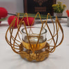Golden Sculpture Candle Holder