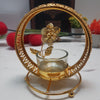Golden Sculpture Candle Holder