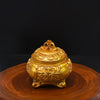 Antique Golden Storage Box