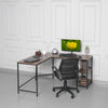 ALLENA L-Shape Home Office Workstation Writing Organizer Desk Table