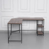 ALLENA L-Shape Home Office Workstation Writing Organizer Desk Table