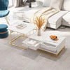 Abide Living Lounge Dining Room Nesting Coffee Center Table (Set of 2)