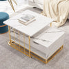 Abide Living Lounge Dining Room Nesting Coffee Center Table (Set of 2)