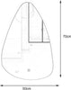 Espelho Wall Mounted Hanging Bath Bedroom Mirror Decor
