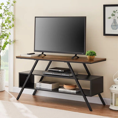 Pravinn Lounge LED Bookcase Media Console Table