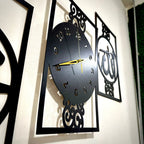 Islamic Allah Muhammad (SAW) 3d wood wall clock for Home And Office Decoration