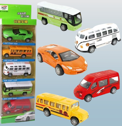 Pull Back and Release City Vehicle Collection for Kids