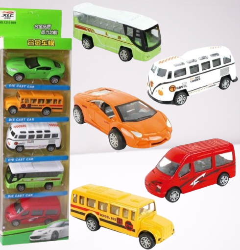 Pull Back and Release City Vehicle Collection for Kids