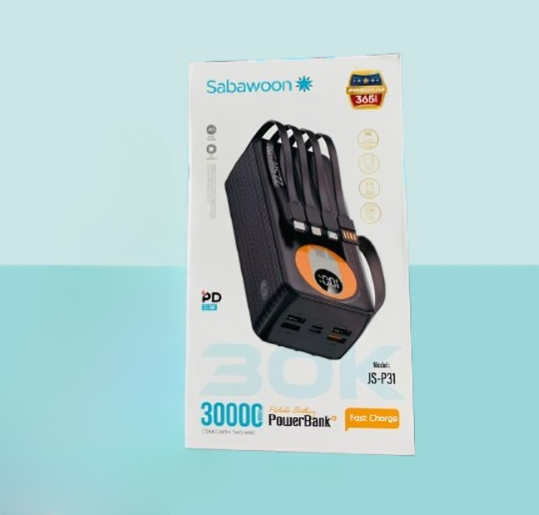 Power Bank, Universal Mobile Compatibility, Sabawoon Bettery 30000mAh