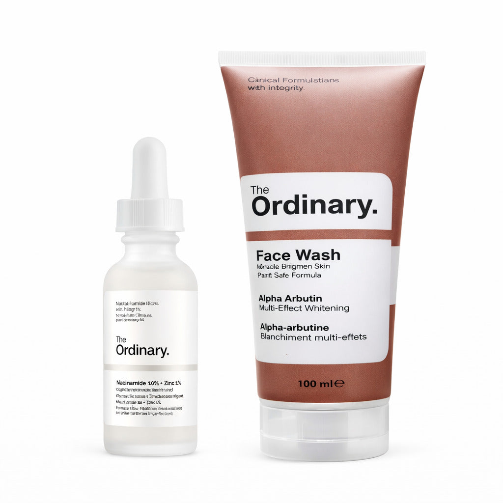 Niacinamide Serum and Alpha Arbutin Face Wash, Skincare Deal - Pack of 2